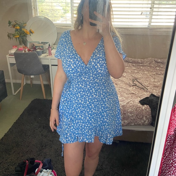 Ghanda Dresses & Skirts - BLUE WRAP DRESS